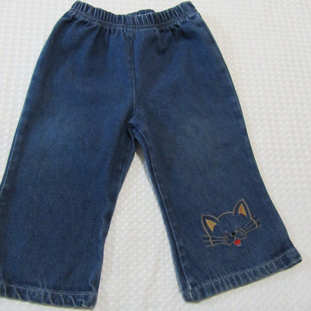 Baby Girl 18M Jeans elastic Waist ICZ